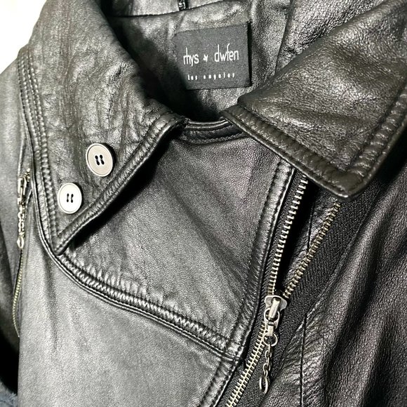 Rhys Dwfen Leather Jacket (M) LIKE NEW w/ original tags - Picture 5 of 6